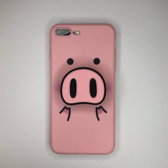 NEW iPhone X Pink pig pop socket - Picture 3 of 5
